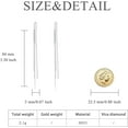thumbnail image 1 of Threader Earrings For Women Dangle Earrings Long Chain Earrings Hypoallergenic Earrings Tassel Earrings For Women Fashion[Z1688], 1 of 2