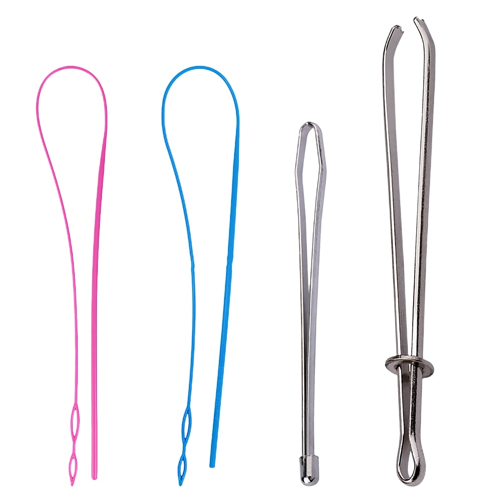 FoRapid Bodkin Needle Elastic Threader Self-Locking Tweezers Clip 78mm for Waist Band Craft Easy Pull Sewing Tool for Smooth Threading Tape Ribbon Elastic