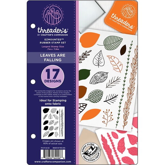 Threaders Rubber Stamp Set: Leaves are Falling