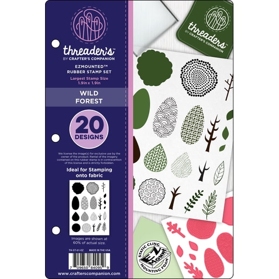 Threaders Rubber Stamp Set: Wild Forest