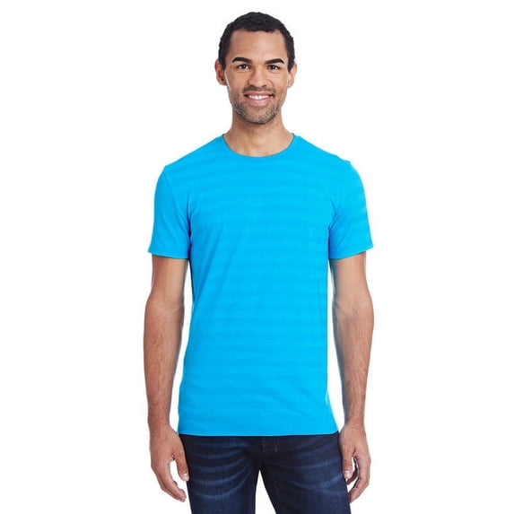 Threadfast Apparel 152A Men's Invisible Stripe Short-Sleeve T-Shirt