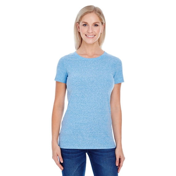 Threadfast Apparel 202A Ladies Triblend Short-Sleeve T-Shirt - Royal Triblend - Small