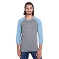 thumbnail image 1 of Threadfast Apparel 302G Unisex Triblend 3/4-Sleeve Raglan (2 PACK), 1 of 1