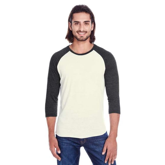 Threadfast Apparel 302G Unisex Triblend 3/4-Sleeve Raglan (2 PACK)