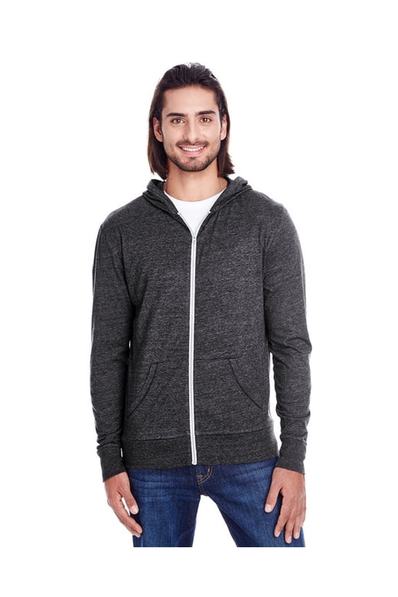 Apparel 302Z Unisex Triblend Full-Zip Light Hoodie (2 PACK)