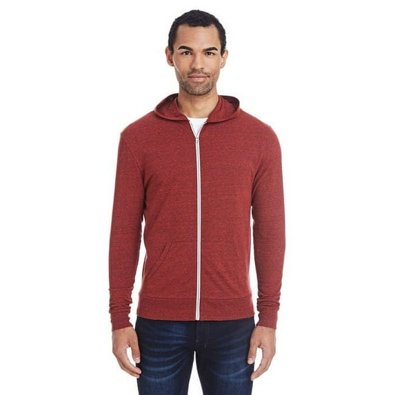 Threadfast Apparel 302Z Unisex Triblend Full-Zip Light Hoodie