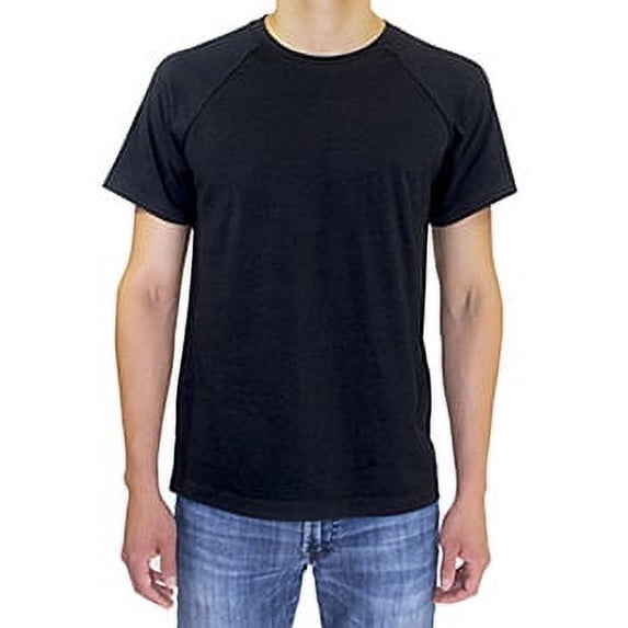 Threadfast Apparel 382R Impact Raglan T-Shirt-Black-S