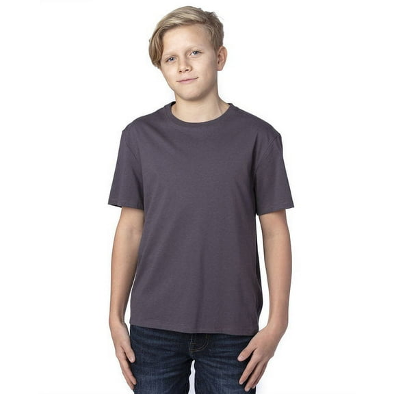 Threadfast Apparel 600A Youth Ultimate CVC T-Shirt-Graphite-XL