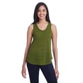 thumbnail image 1 of TH 204LT LAD FLOWY RACER TANK (OLIVE BLIZZARD XL), 1 of 4