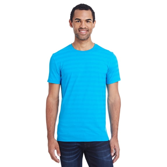 Threadfast Apparel Men's Invisible Stripe Short-Sleeve T-Shirt