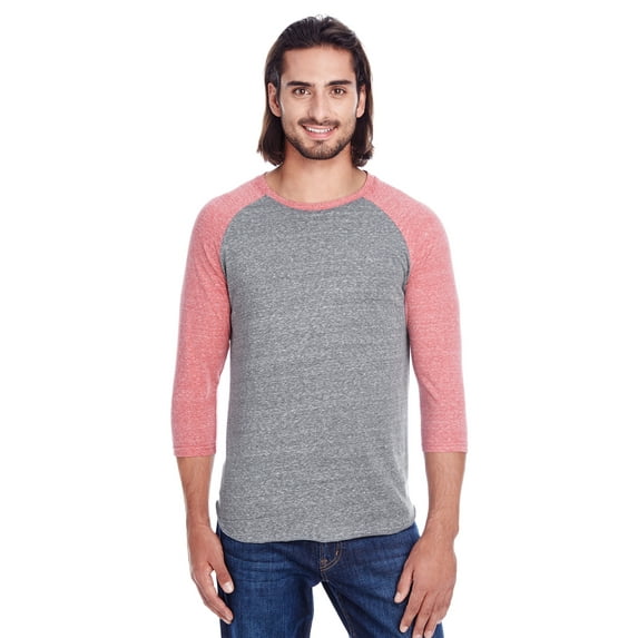 Threadfast Apparel Men's Triblend 3/4-Sleeve Raglan, Style 302G