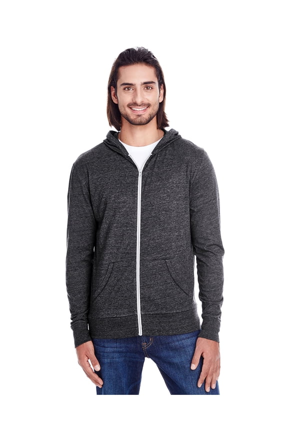 Apparel Men's Triblend Full-Zip Light Hoodie, Style 302Z