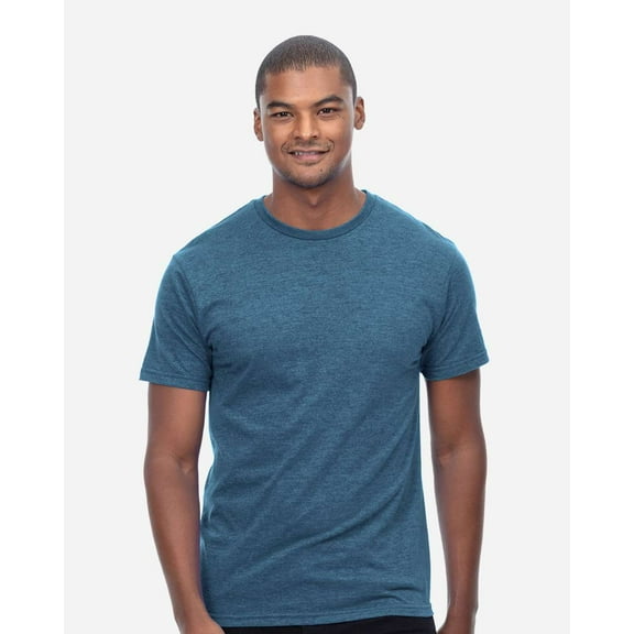 Threadfast Apparel T1001 Epic CVC T-Shirt-Heather Steel Blue-S