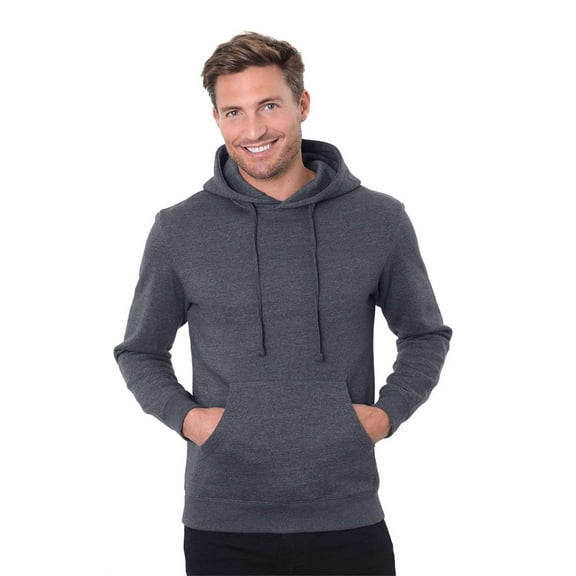Threadfast Apparel T2000 Epic Fleece Pullover Hooded Sweatshirt-HEATHER DARK GREY-S