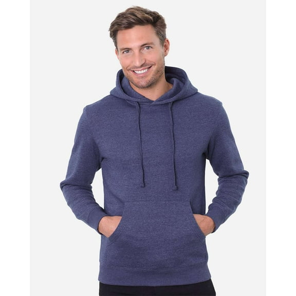 Threadfast Apparel T2000 Epic Fleece Pullover Hooded Sweatshirt-Heather Navy-4XL