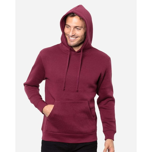 Threadfast Apparel T2000 Epic Fleece Pullover Hooded Sweatshirt-Maroon-L