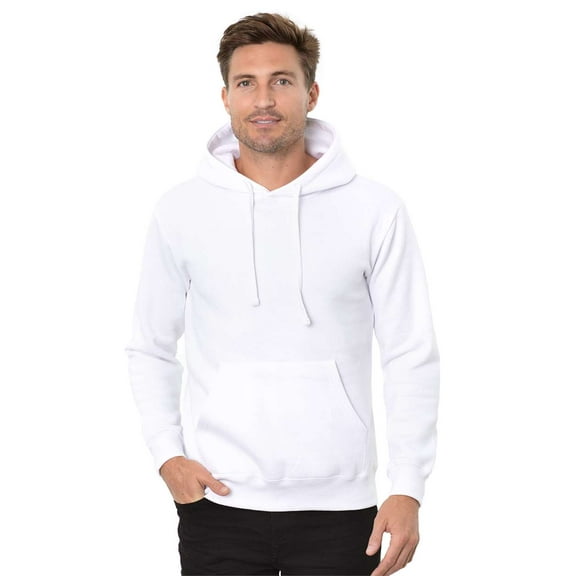 Threadfast Apparel T2000 Epic Fleece Pullover Hooded Sweatshirt-White-XL