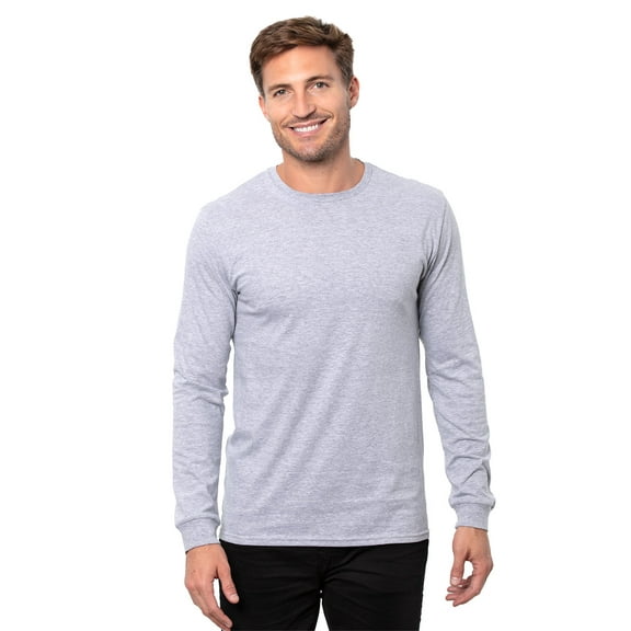 Threadfast Apparel T3000 Epic Long Sleeve T-Shirt-Heather Grey-2XL