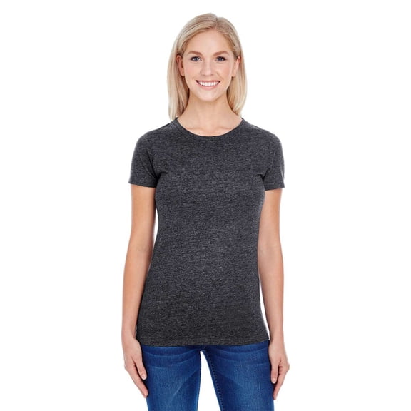Threadfast Apparel Triblend Short-Sleeve T-Shirt (202A) Black Triblend, S