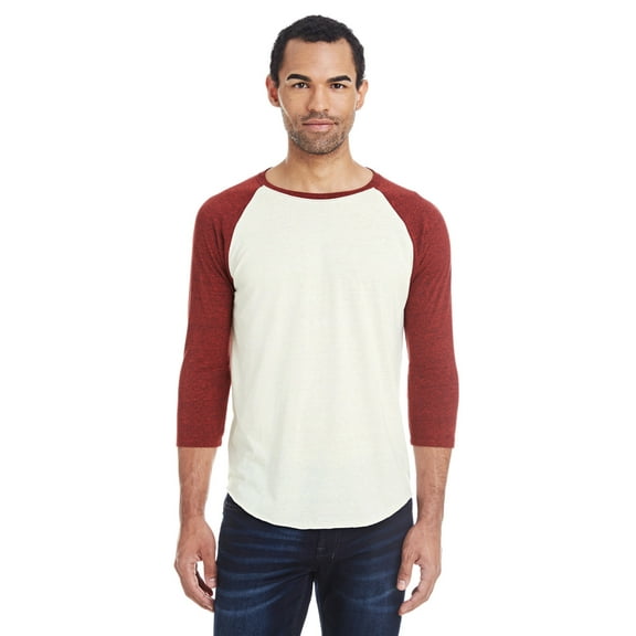Threadfast Apparel Unisex Triblend 3/4-Sleeve Raglan - 302G