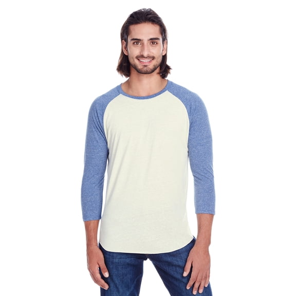 Threadfast Apparel Unisex Triblend 3/4-Sleeve Raglan - 302G