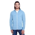 thumbnail image 1 of Threadfast Apparel Unisex Triblend Full-Zip Light Hoodie 2XL ROYAL TRIBLEND, 1 of 2