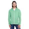thumbnail image 1 of Threadfast Apparel Unisex Triblend Full-Zip Light Hoodie XL GREEN TRIBLEND, 1 of 2