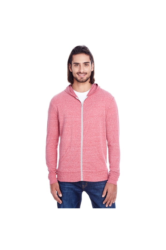 Apparel Unisex Triblend Full-Zip Light Hoodie