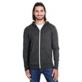 thumbnail image 1 of Threadfast Apparel Unisex Triblend Full-Zip Light Hoodie, 1 of 1