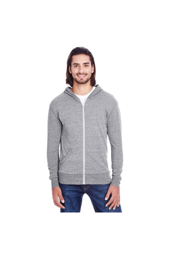 Apparel Unisex Triblend Full-Zip Light Hoodie