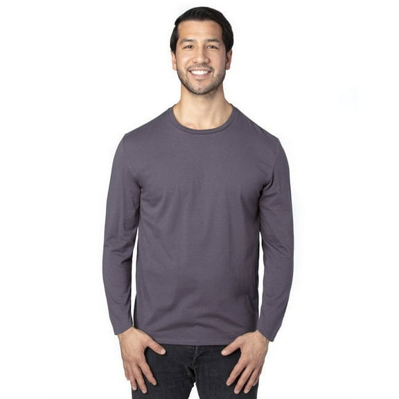 Threadfast Apparel Unisex Ultimate Long-Sleeve T-Shirt - GRAPHITE - M