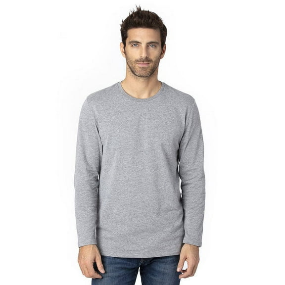 Threadfast Apparel Unisex Ultimate Long-Sleeve T-Shirt HEATHER GREY XL