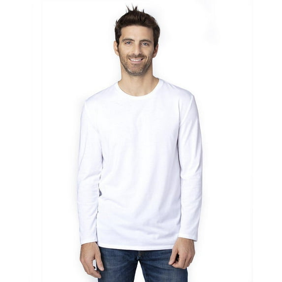 Threadfast Apparel Unisex Ultimate Long-Sleeve T-Shirt - WHITE - M