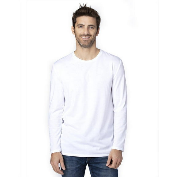 Threadfast Apparel Unisex Ultimate Long-Sleeve T-Shirt - WHITE - M