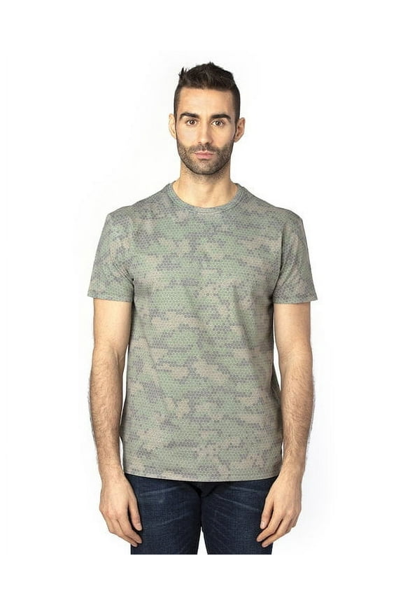 Apparel Unisex Ultimate T-Shirt - GREEN HEX CAMO - S