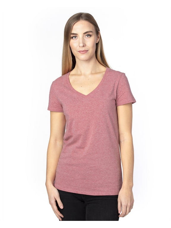 Apparel Women's Ultimate V-Neck T-Shirt - MAROON HEATHER - M