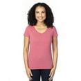 thumbnail image 1 of Threadfast Apparel Women's Ultimate V-Neck T-Shirt - RED HEATHER - M, 1 of 3