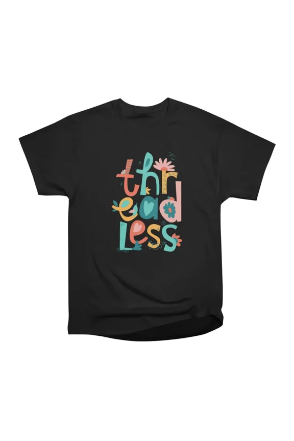 Threadless Flowering T-Shirt Tee Gift For Him Merch For Her Apparel For Friend
