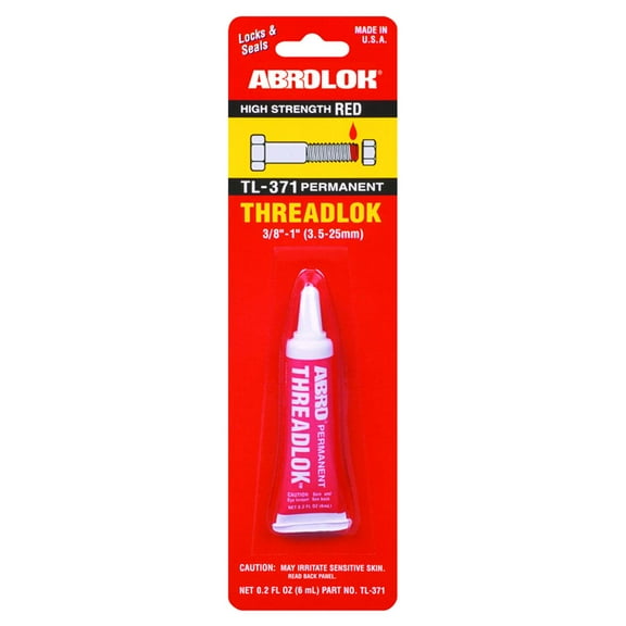 Threadlok High Strength Red Permanent