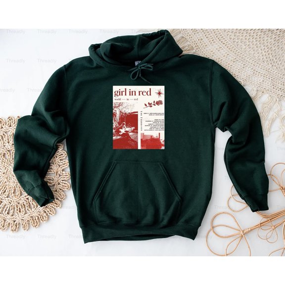 Threadly76 Girl In Red Tour Graphic Design Style Music Event Art Indie Pop Artist Fan Show T-Shirt, SW, Hoodie, for Unisex, up to size 5XL.