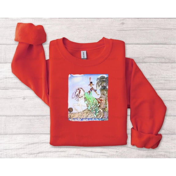 Threadly85 Princess Mignon Prince Soushi Kay Nielsen Art Nouveau Fairy Tale White Horse T-Shirt, SW, Hoodie, for Unisex, up to size 5XL.