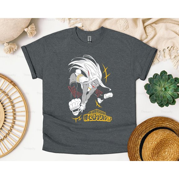 Threadly85 Rabbit Hero Mirko My Hero Academia Rumi Usagiyama Anime Manga MHA Pro Fan T-Shirt, SW, Hoodie, for Unisex, up to size 5XL.