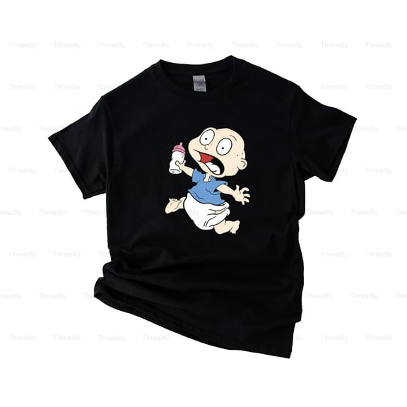 Threadly90 Tommy Pickles Rugrats Cartoon Character Baby Leader 90s Nickelodeon Fan Top T-Shirt, SW, Hoodie, for Unisex, up to size 5XL.