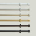 thumbnail image 1 of Threadmade Serena Single Curtain Rod with Contemporary Cap Finial, White - 32"W x 78"L, 1 of 6