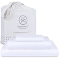 thumbnail image 1 of Threadmill Home Linen 3-Piece 300 Thread Count Cotton Bed Sheet Set, Twin-XL, White, Solid Print, 1 of 6