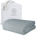 thumbnail image 1 of Threadmill Home Linen Cotton Blanket, All-Season, Full/Queen Size Bed, Scottish Grey, 1 of 9