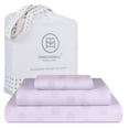 thumbnail image 1 of Threadmill Home Linen Cotton Queen Size Bed Sheet Set, for Adult, 300 Thread Count, 4 Piece, Lilac, 1 of 6