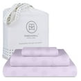 thumbnail image 1 of Threadmill Home Linen Cotton Twin Size Bed Sheet Set, 300 Thread Count, for Adult, 3 PC, Lilac, 1 of 6