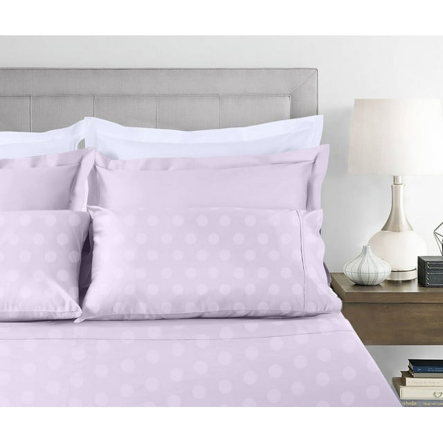 Threadmill Home Linen Cotton Twin XL Size Bed Sheet Set, Damask Jacquard Sateen, 3 Pieces, Beige