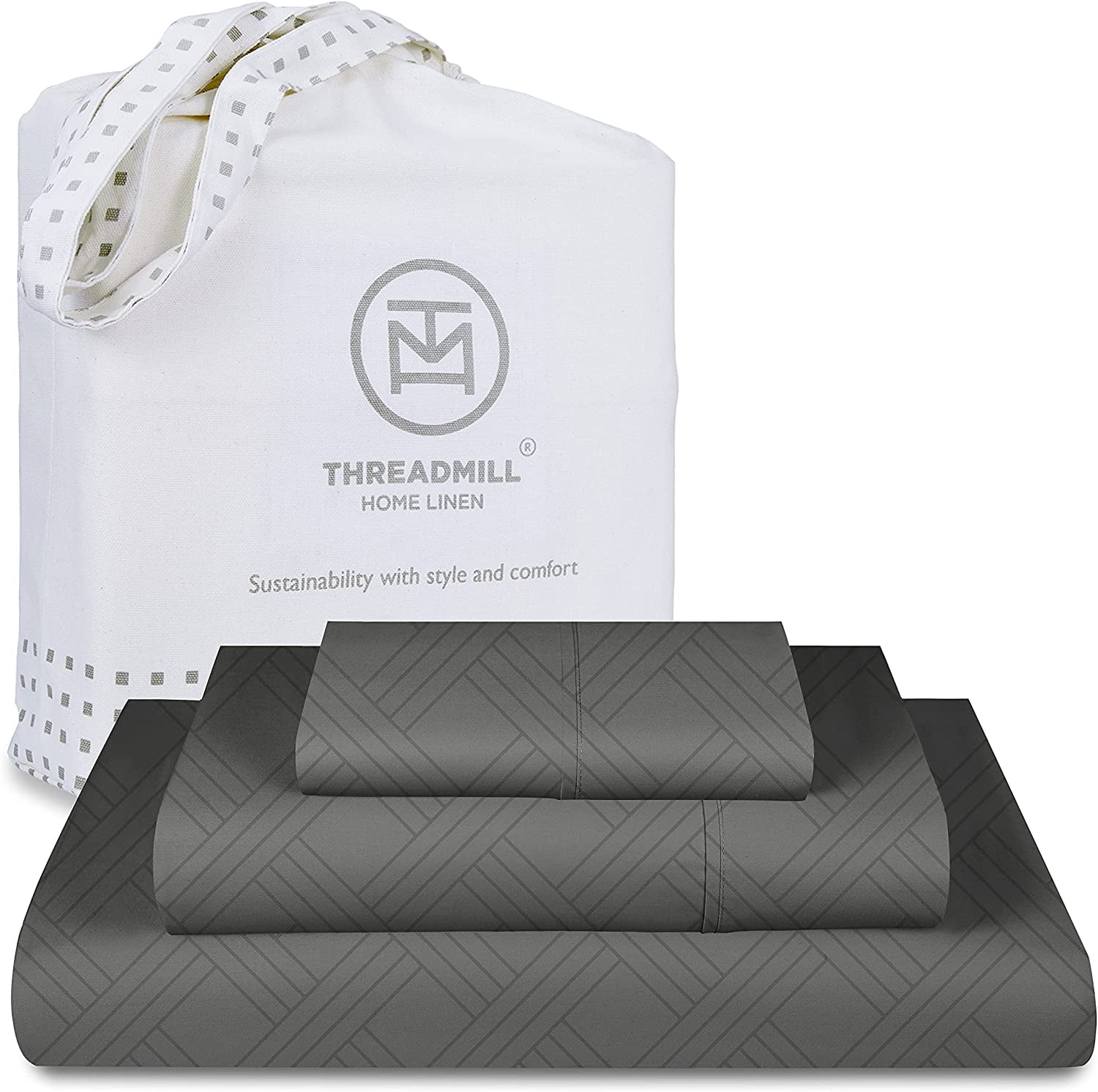 Threadmill Luxury 100 Cotton Full BedSheets 800 Thread Count